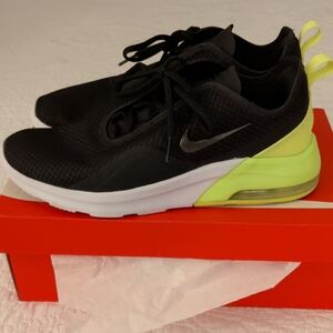 Nike Black and Lime Athletic Shoes